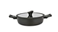 2 Layers Non-stick Forge Aluminum Sauté Pan with Glass Lid, 3.5/6 Quart